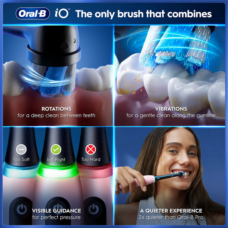 Oral-B iO 5 pink electric toothbrush (British brand)