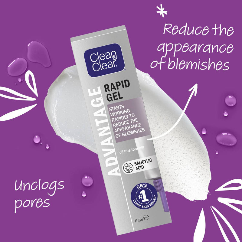 Clean & Clear blemish gel 15ml, imported from the UK