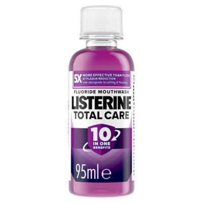 ASDA Listerine Total Care 10-in-1 Clean Mint Mouthwash 95ml- Buy online at McGrocer