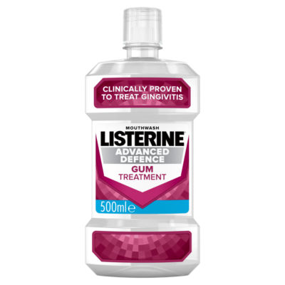 ASDA Listerine Advanced Defence Gum Treatment Mouthwash 500ml- Buy online at McGrocer