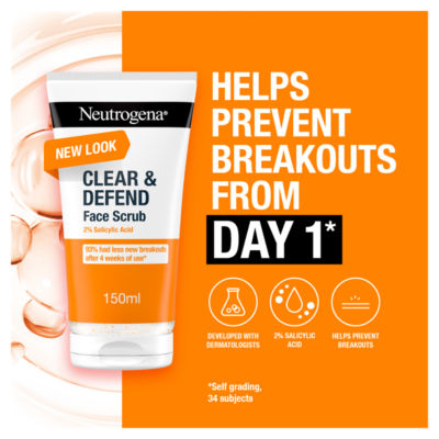 Neutrogena facial scrub 2% Salicylic Acid 150ml (British brand)