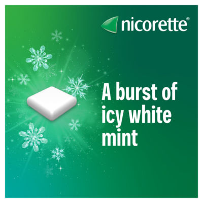 Nicorette Icy White 2mg Gomme Nicotine 30 Pièces (Aide à l'arrêt du tabac)