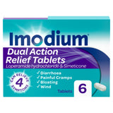 Imodium Dual Action Diarrhoea Relief 6 Tablets
