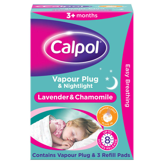 Calpol Vapour Plug & Nightlight Lavender & Chamomile 3+ Months GOODS ASDA   