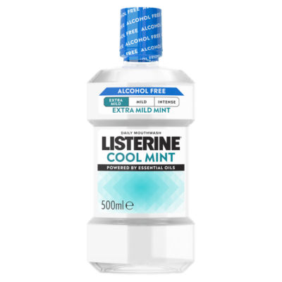 Listerine Cool Mint alcohol free mouthwash 500ml - British product