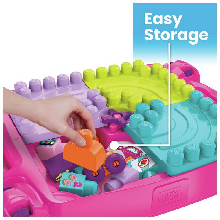 Mega Bloks Build n Learn table pink, UK version