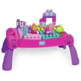 Mega Bloks Build n Learn table pink, UK version