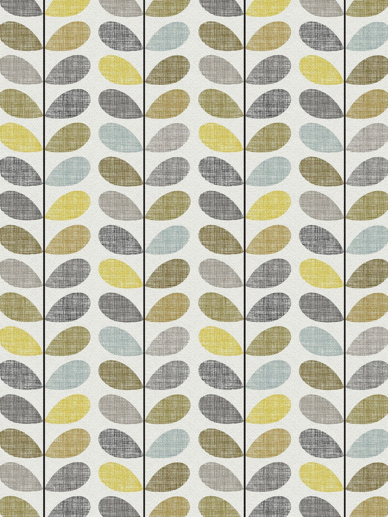 Orla Kiely Green Scribble Stem roller blind, UK version