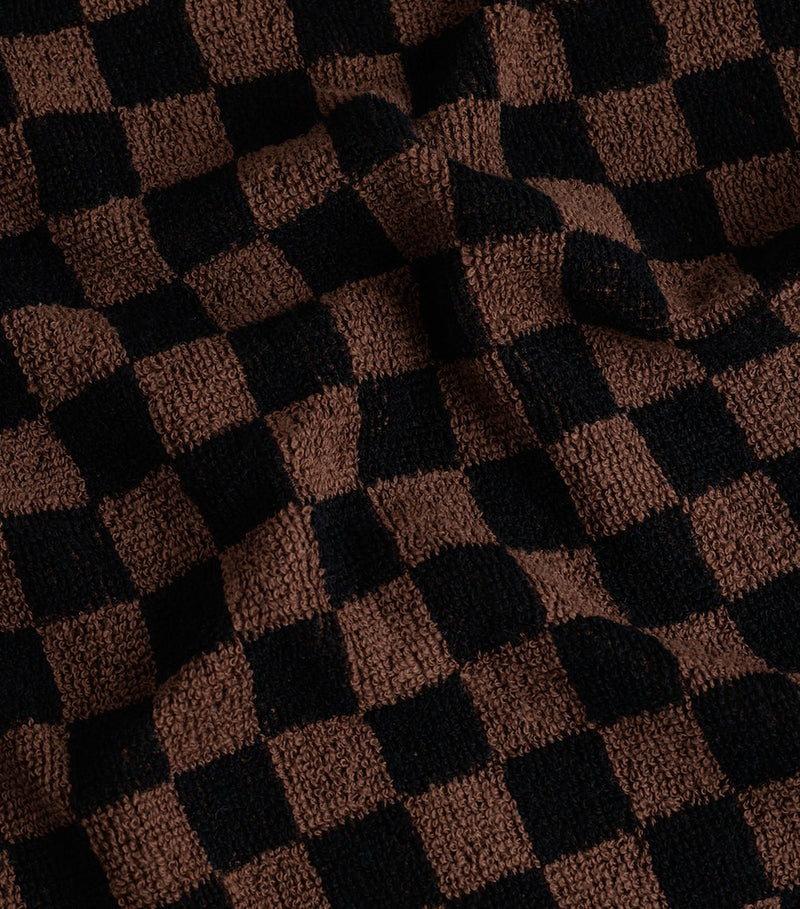 BAINA Check Quill facecloth 30cm organic cotton (British brand)