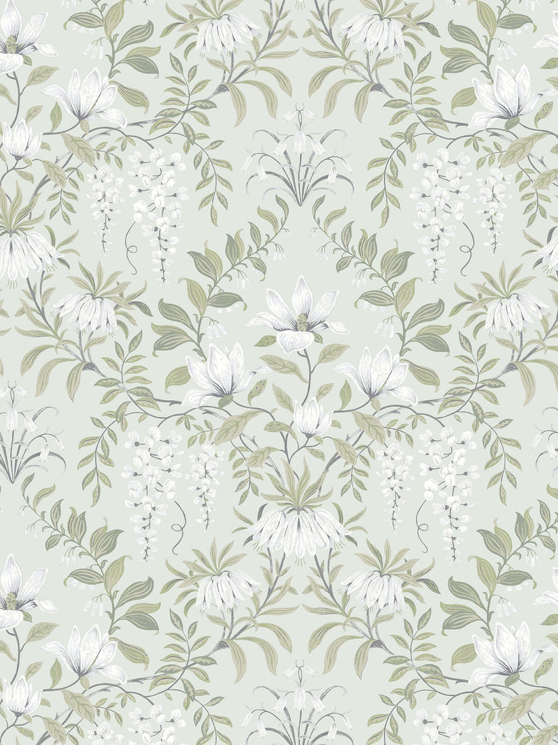 Laura Ashley Parterre sage green roller blind - British product