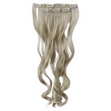 Superdrug Livingandhome 6 Piece Grayish Gold Wavy Clip-In Hair Extensions- Buy online at McGrocer