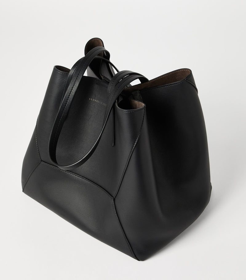 Brunello Cucinelli calfskin BC Duo tote bag, UK version