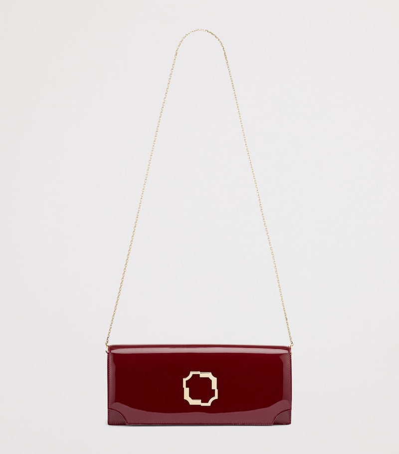 Malone Souliers Vivien patent leather clutch bag - British product