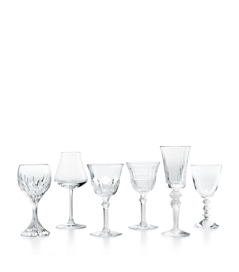 Baccarat crystal wine glasses set of 6, imported from the UK