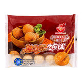 Glutinous rice sesame balls, sweet Asian dessert (British brand)
