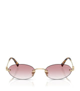 Harrods Miu Miu Metal Oval MUA54S Sunglasses- Buy online at McGrocer