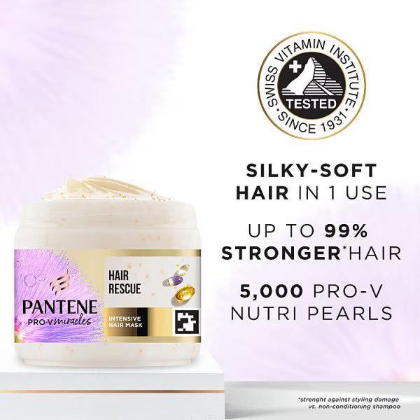 Pantene Silky & Glowing Hair Mask 300ml, imported from the UK