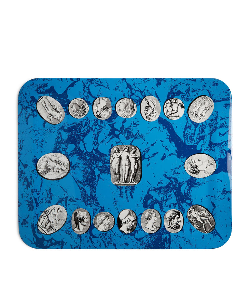 Fornasetti Cammei wooden tray with Roman design 60cm x 48cm - British product