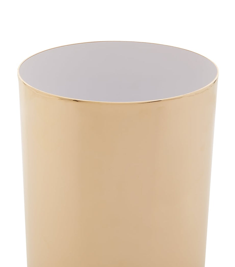 Zodiac cylinder gold-plated bathroom bin (British brand)