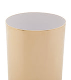 Zodiac cylinder gold-plated bathroom bin (British brand)