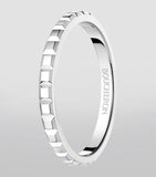 Boucheron mini platinum Clou de Paris wedding band (British brand)