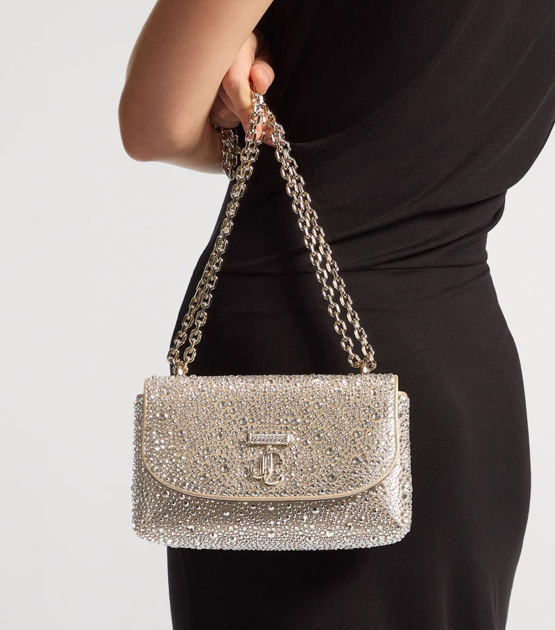 Jimmy Choo Curve cross-body bag with crystal embellishments, UK version