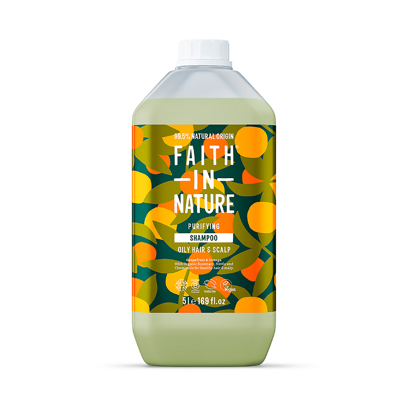 Faith In Nature Shampoo Grapefruit Orange 5L - British product