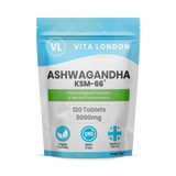 Holland & Barrett Vita London Ashwagandha KSM-66 High Strength Tablets 3000mg 120 Tablets- Buy online at McGrocer