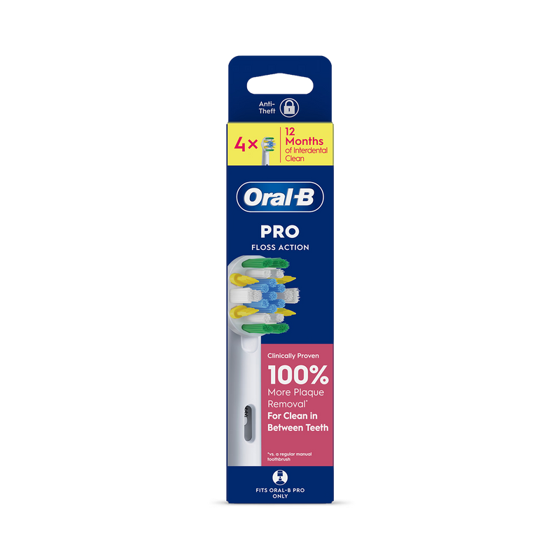 Oral-B Pro Floss Action toothbrush heads 4 count - British product