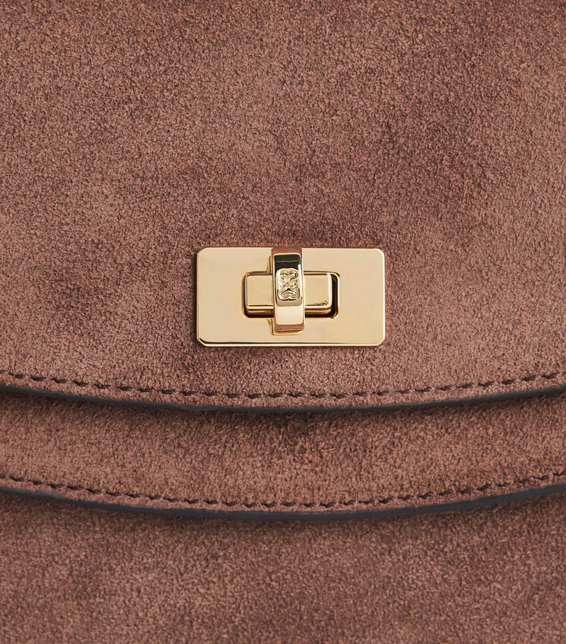 Sandro Paris suede Le Mambo shoulder bag (British brand)
