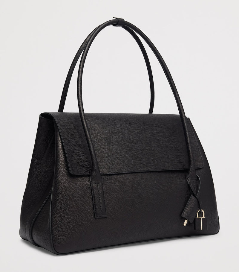 TOM FORD Eclipse shoulder bag in grained leather - British product