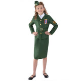 Smiffys WW2 Army Girl costume for children, UK version
