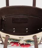 Valentino Garavani mini suede Nellcôte tote bag, imported from the UK