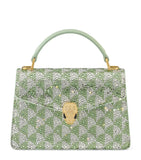 Bvlgari Serpenti Forever mini suede handbag, imported from the UK