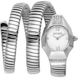 Superdrug Just Cavalli Clear Ladies Signature Snake Lunara Watch- Buy online at McGrocer