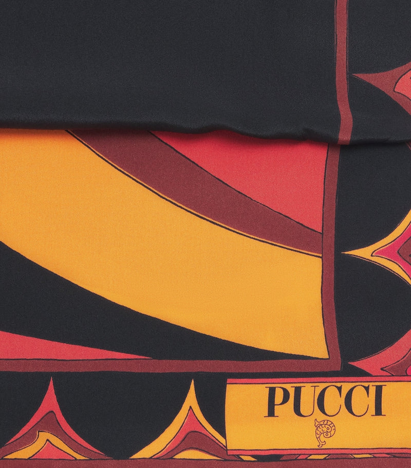 Pucci silk printed hijab with archival psychedelic print, imported from the UK