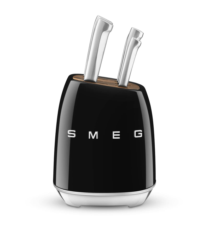 Smeg 6-piece knife block set (British brand)