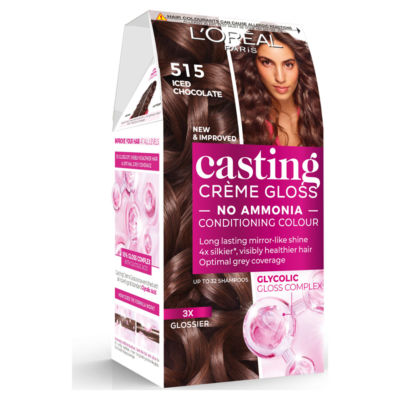 ASDA L'Oreal Casting Crème Gloss 515 Iced Chocolate Semi-Permanent Hair Colour Gloss- Buy online at McGrocer
