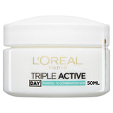 ASDA L'Oreal Paris Triple Active Day Moisturiser Normal to Combination Skin 50ml- Buy online at McGrocer
