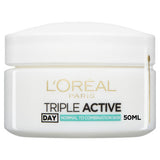 ASDA L'Oreal Paris Triple Active Day Moisturiser Normal to Combination Skin 50ml- Buy online at McGrocer