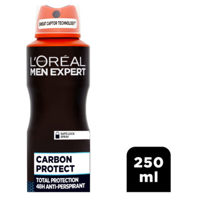 L'Oreal Men Expert Carbon Protect deodorant spray 250ml, imported from the UK