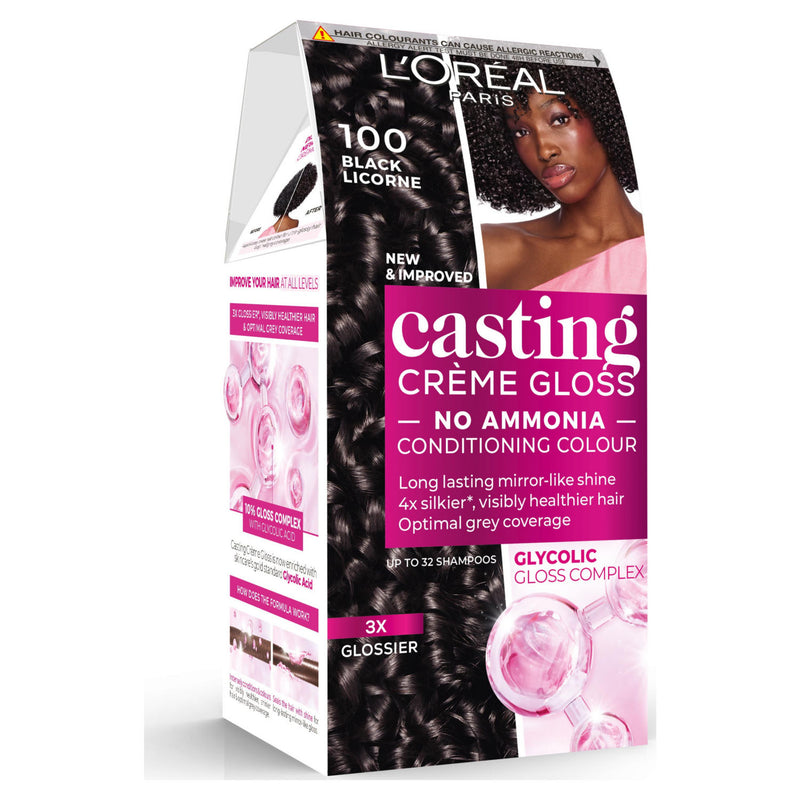 L'Oreal semi-permanent hair colour Black Liquorice, UK version