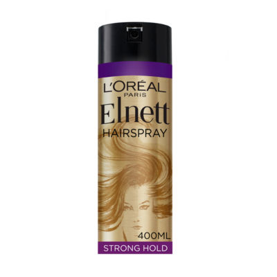 L'Oreal Elnett hairspray strong hold Argan Oil shine 400ml, imported from the UK