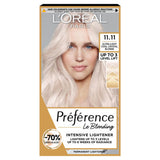 ASDA L'Oreal Preference Preference 11.11 Le Blonding: Ultra-Light Cool Crystal Blonde for luminous lightened results.- Buy online at McGrocer