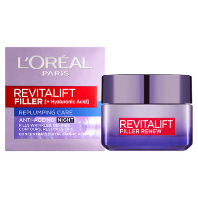 L'Oreal Paris Revitalift Filler Night Cream 50ml, UK version