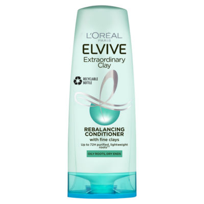 L'Oreal Extraordinary Clay conditioner oily roots dry ends 400ml - British product