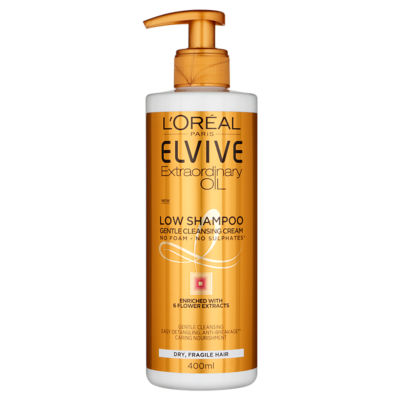 L'Oreal Extraordinary Oil Low Shampoo 400ml, imported from the UK