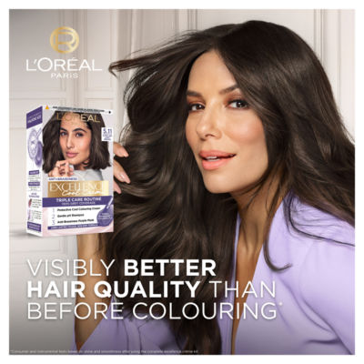 L'Oreal Excellence Cool Crème Permanent Hair Dye 5.11 Ultra Ash Light Brown