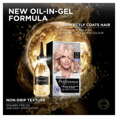 L'Oreal Preference permanent hair colour Very Light Ash Beige Blonde, UK version
