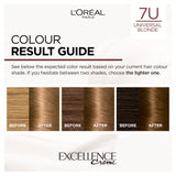 L'Oreal Excellence Universal Nudes 7U Blonde hair colour, UK version